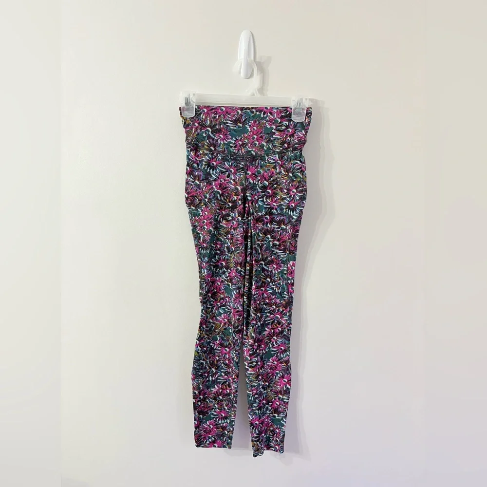 LULULEMON Base Pace High-Rise Brushed Running Tight 28" Womens 4 Floral - Picture 2 of 6